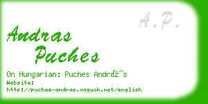 andras puches business card